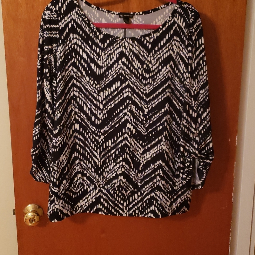 Blue & White Top